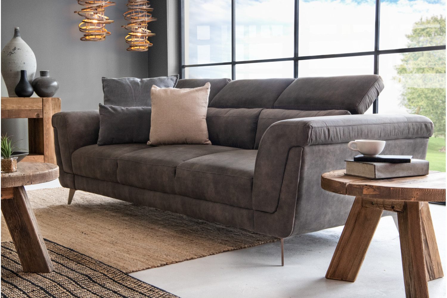 Laurence 3-Seater Couch - Ash For Sale | Cielo