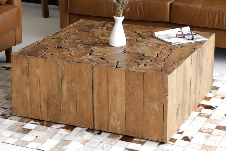 Lyra Teakroot Coffee Table - Square Coffee Tables - 3