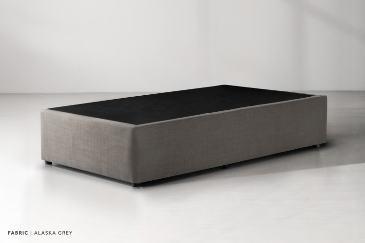 Zoey Upholstered Bed Base - Single XL - Alaska Grey Add Ons and Upgrades - 1