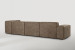 Jagger Leather Modular - Grand Corner Couch with Ottoman - Dune Leather Modular Couches - 8