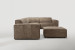 Jagger Leather Modular - Grand Corner Couch with Ottoman - Dune Leather Modular Couches - 4