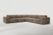 Jagger Leather Modular - Grand Corner Couch Set - Dune Leather Modular Couches - 1