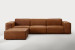 Jagger Leather Modular - Daybed - Whiskey Daybed Couches - 1