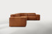 Jagger Leather Modular - Corner Couch Set - Whiskey Leather Corner Couches - 7