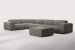 Jagger Modular - Grand Corner Couch with Ottoman - Avalon Grey Fabric Modular Couches - 3