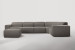 Jagger Modular - Grand Corner Couch with Ottoman - Avalon Grey Fabric Modular Couches - 2
