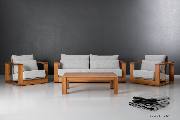 Protective Cover - Caledonia Patio Set - Grey Protective Covers - 1