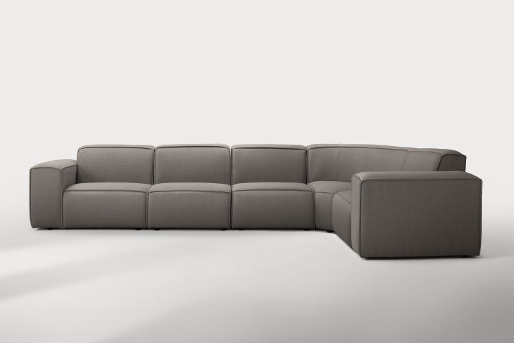 Jagger Modular - Grand Corner Couch - Avalon Grey Fabric Modular Couches - 1