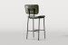 Norris Leather Tall Bar Stool - Vintage Green Bar & Counter Chairs - 8