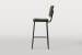 Norris Leather Tall Bar Stool - Vintage Green Bar & Counter Chairs - 3
