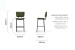 Norris Leather Tall Bar Stool - Vintage Green Bar & Counter Chairs - 9