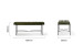 Connery Leather Bench - Vintage Green Benches - 7