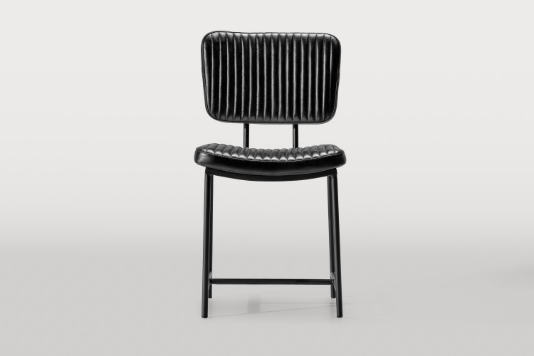 Norris Leather Dining Chair - Obsidian Dining Chairs - 1