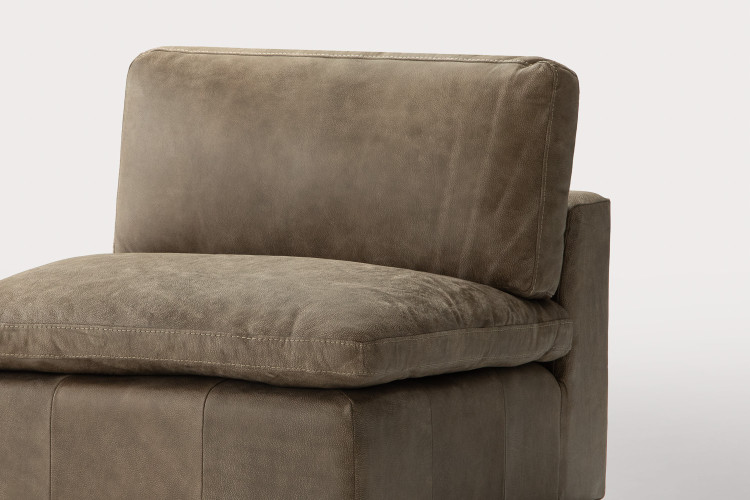 Bexley Leather Modular - No Arm - Dune Modular Unit - Add-On - 1
