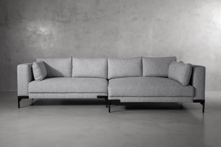 DEMO-Houston L-Shape Couch-Dove Grey Demo Clearance - 1