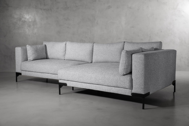 DEMO-Houston L-Shape Couch-Dove Grey Demo Clearance - 1