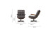 Fidel Swivel Armchair - Fossil Grey Armchairs - 7