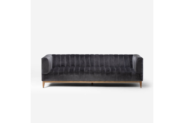 Astoria 3 Seater Couch - Velvet Charcoal