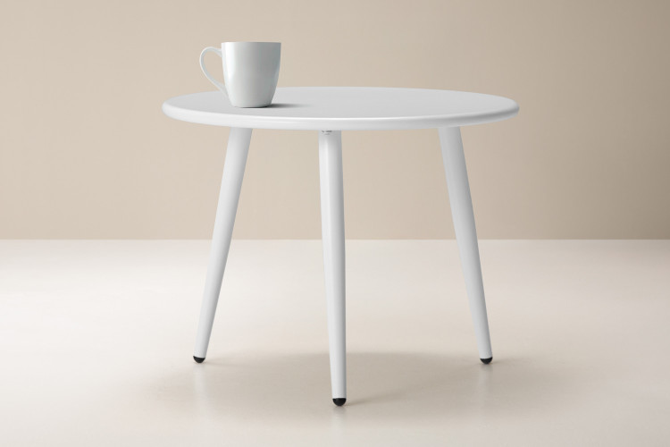 Aspen Side Table - White Patio Coffee & Side Tables - 1