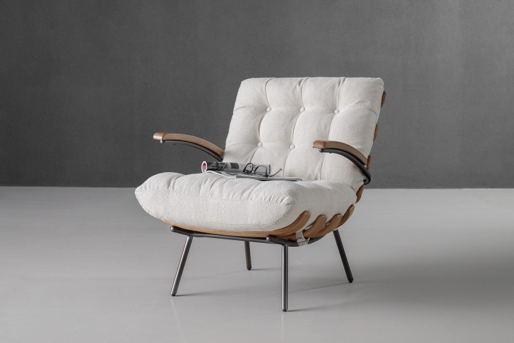 Fidel Armchair - Oyster Armchairs - 1