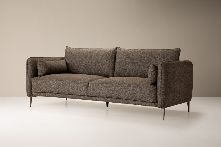 Ottavia 3-Seater Couch - Wood Drift 3 Seater Fabric Couches - 1