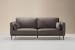 Emeline 3 Seater Couch - Velvet Dark Grey Fabric Couches - 1