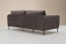 Emeline 3 Seater Couch - Velvet Dark Grey Fabric Couches - 4