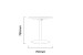 Genoa Patio Dining Table - Charcoal Patio Bar Tables - 5