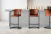 Arizona Leather Tall Bar Chair - Bourbon Arizona Bar Chair Collection - 2