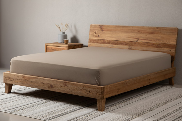Hotel Collection - Fitted Sheet - Queen - Stone Sheets - 2