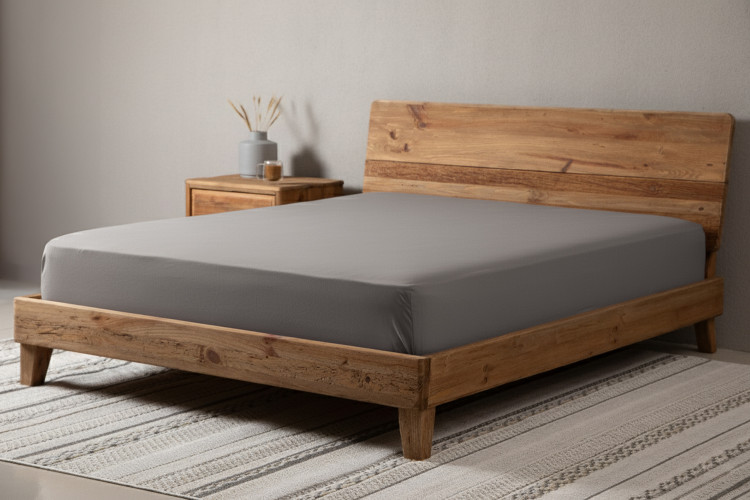 Hotel Collection Fitted Sheet - King XL - Grey Sheets - 3
