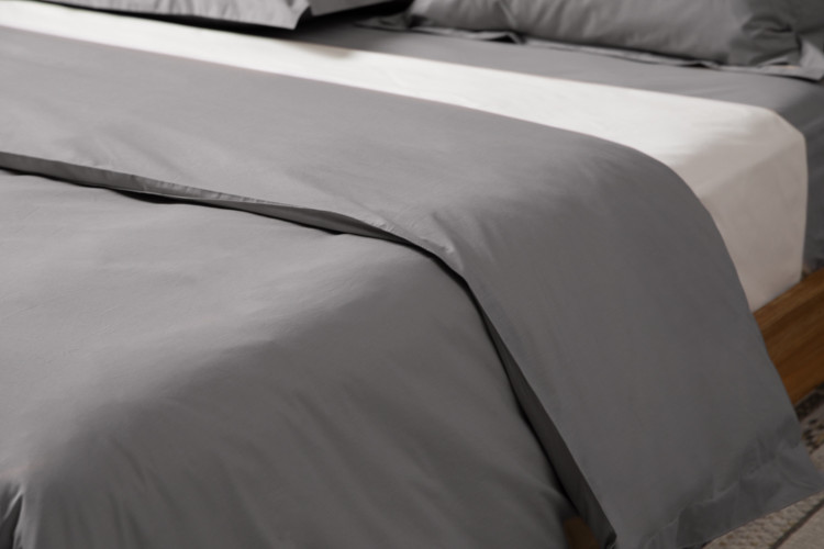 Hotel Collection Duvet Cover Set - Queen - Grey Queen Duvet Covers - 1