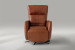 Dixon Electric Single Leather Recliner - Burnt Tan Single Recliners - 2