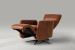 Dixon Electric Single Leather Recliner - Burnt Tan Single Recliners - 7