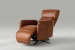 Dixon Electric Single Leather Recliner - Burnt Tan Single Recliners - 6