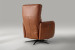 Dixon Electric Single Leather Recliner - Burnt Tan Single Recliners - 3