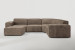 Jagger Leather Modular - Corner Couch With Ottoman - Dune Leather Corner Couches - 2