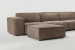 Jagger Leather Modular - Corner Couch With Ottoman - Dune Leather Corner Couches - 3