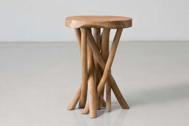 Taris Round Side Table Side Tables - 1