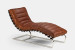 Morello Leather Lounger - Vintage Brown Leather Loungers - 2