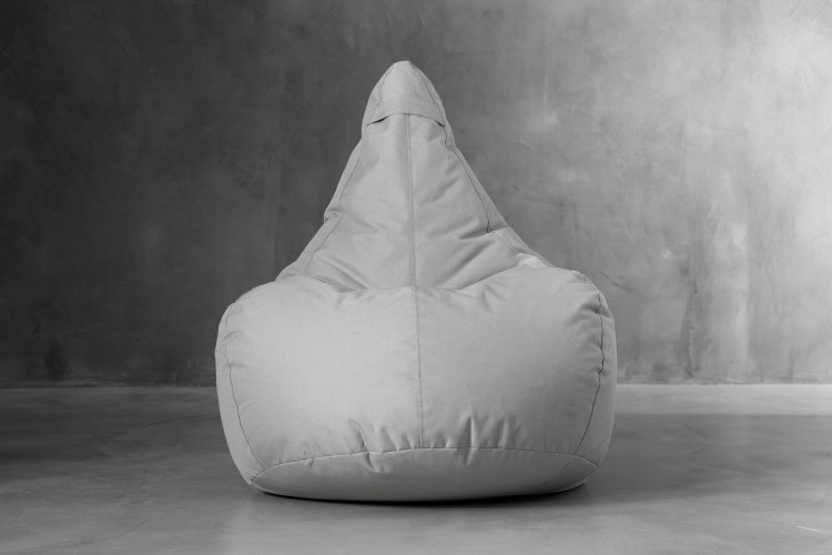 Linc Pear Shaped Bean Bag Light Grey Bean Bag Chairs - 1