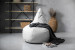 Linc Pear Shaped Bean Bag Light Grey Bean Bag Chairs - 1