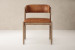 Azalea Leather Dining Chair - Aged Tan Armchairs - 2