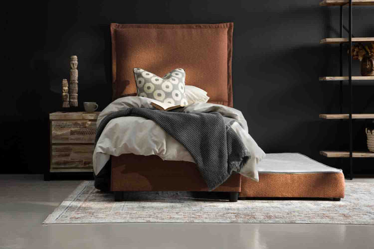 Lyla Bed - Single - Rust Bedroom Furniture - 1
