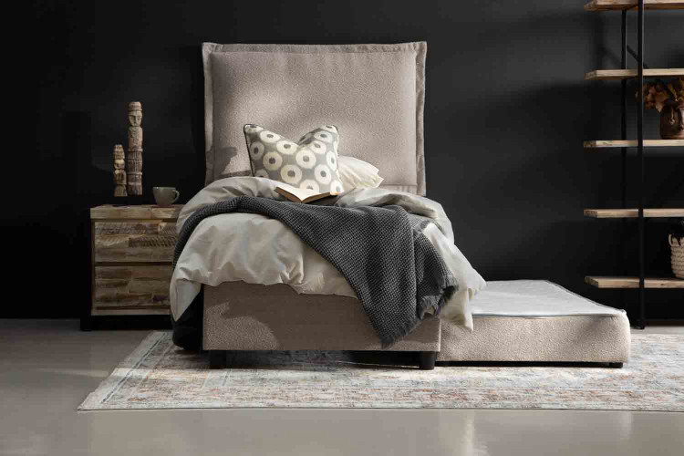 Lyla Bed - Three Quarter- Latte Bedroom Furniture - 1