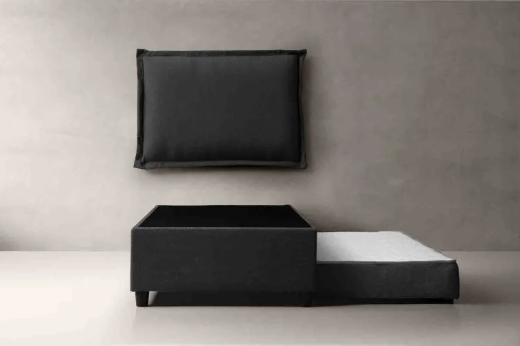 Lyla Bed - Three Quarter- Ebony Bedroom Furniture - 1