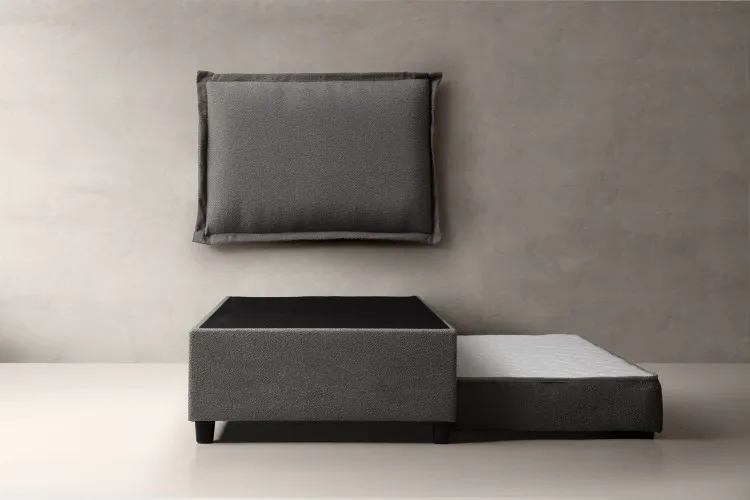 Lyla Jupiter Bed - Three Quarter- Charcoal Kids Three Quarter Beds - 1