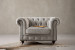 Jefferson Chesterfield Armchair - Dove Grey Armchairs - 3