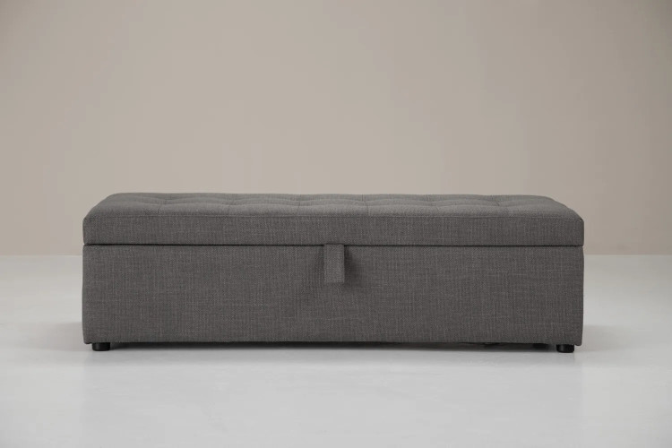 Alora Storage Ottoman - Avalon Grey Bed Storage - 1