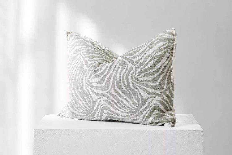 Tribal Zebra Silver - Duck Feather Scatter Cushion Scatter Cushions - 1